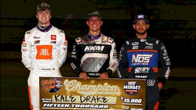 Kale Drake Reacts After Winnning $15,000 USAC Indiana Midget Week Title