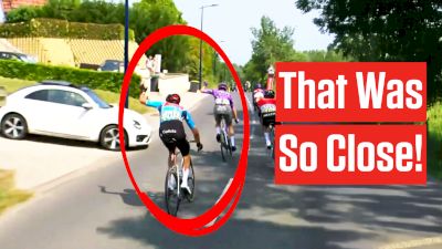 The Scary Moment A Car Nearly Hit Cyclists In Critérium du Dauphiné 2025 Stage 2