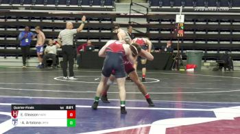 157 lbs Quarterfinal - Evan Gleason, Harvard vs Anthony Artalona, Univ Of Pennsylvania