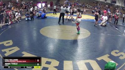 80 lbs 5th Place Match - Nixen Thiele, CVBJJ vs Cali Gilliard, Nexgen Regional Training Cente