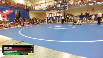 145 lbs Semis & Wb (16 Team) - Cameron Clark, Jay County vs Cody Cox, Norwell