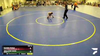 55 lbs Semis (4 Team) - Oliver Poole, LSH (LeSueur/Henderson) vs Benjamin Davis, Bemidji