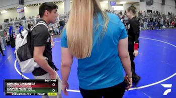 140 lbs Round 3 - Cooper McEntire, Weatherford Christian School Wrestling vs Adriana Castaneda, Takedown-City Wrestling