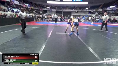 7A 113 lbs Cons. Semi - Trey Denny, Oak Mountain vs Stone Phillips, Vestavia Hills