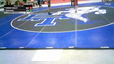 132 lbs Champ. Round 1 - Sam Ryan, Bethlehem vs Jeremy Begley, Martin County High School