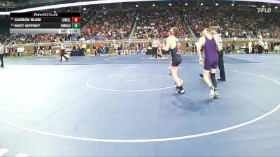 D2-113 lbs Champ. Round 1 - Carson Blum, Lowell HS vs Matt Jeffrey, Fowlerville HS