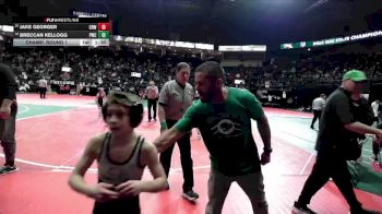 70 lbs Champ. Round 1 - Jake Georger, CRW3 vs Breccan Kellogg, PWCA