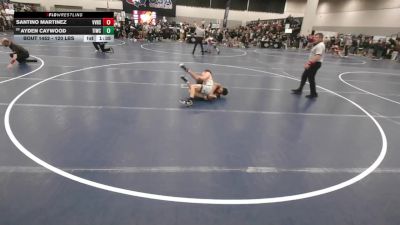 120 lbs Champ. Rd Of 32 - Santino Martinez, Volcano Vista High School Wrestling vs Ayden Caywood, Team Idaho Wrestling Club