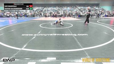 49 lbs Round Of 32 - Levi Wakefield, Relentless Wrestling vs Easton Saltenberger, Klamath Prep