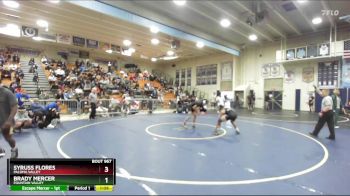 132 lbs 1st Place Match - Syruss Flores, Paloma Valley vs Brady Mercer, Fountain Valley