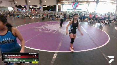 110 lbs Round 2 - Valeria Medrano, Lightning Wrestling Club vs Jahnie Vargas, El Paso Wildcats Wrestling Club