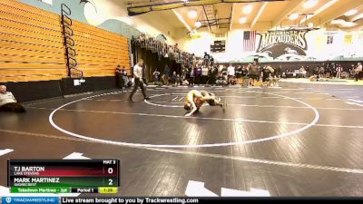 106 lbs Quarterfinal - Mark Martinez, Shorecrest vs Tj Barton, Lake Stevens