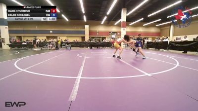 150 lbs Consi Of 8 #1 - Ozzie Thornton, Plano East High School Wrestling vs Caleb Schlegel, Texas