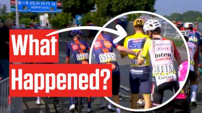 Critérium du Dauphiné 2025 Race Leader Remco Evenepoel Crashes In Final Meters Of Stage 5