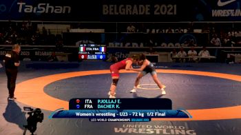 72 kg Semifinal - Eleni Pjollaj, Ita vs Kendra Augustine Jocelyne Dacher, Fra