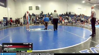 285 lbs Cons. Round 2 - Tom Allen, St Johns vs Leno Campbell, Millikin University