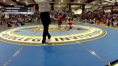 150 lbs Quarterfinal - Tyron Thomas, Mater Academy East vs Hagen Robinson, Elko