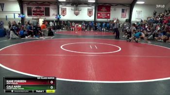 120 lbs 1st Place Match - Cale Nash, Clear Creek-Amana vs Kane Forseen, New London