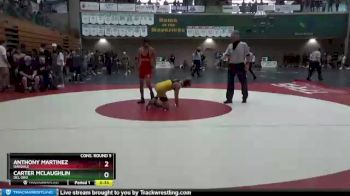 120 lbs Cons. Round 5 - Carter McLaughlin, Del Oro vs Anthony Martinez, Oakdale