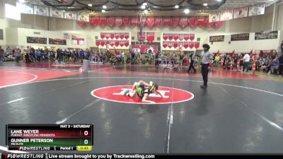 70 lbs Champ. Round 1 - Gunner Peterson, MN Elite vs Lane Weyer, Pursuit Wrestling Minnesota