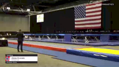 Abbee Alvarado - Tumbling, All American - 2021 USA Gymnastics Championships