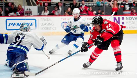 Charlotte Checkers Even Series On Benning OT Winner
