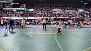 G - 100 lbs Cons. Round 2 - Ella Counts, Flathead (Kalispell) Girls vs Aspen Peila, Custer Co. (Miles City) Girls