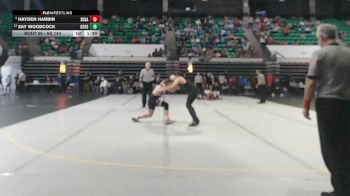 6A 144 lbs Champ. Round 2 - Zay Woodcock, Gadsden City vs Hayden Harbin, Southside Gadsden