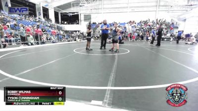 140 lbs Round 3 - Tyson Cunningham, Topeka Blue Thunder vs Bobby Wilmas, Clearwater