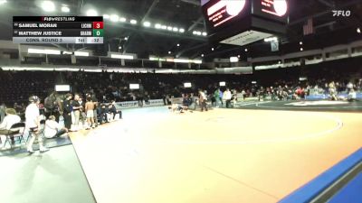 113 lbs Cons. Round 3 - Matthew Justice, Gig Harbor vs Samuel Moran, Life Christian Academy