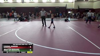 PW-8 lbs 1st Place Match - Cooper Johnson, USA Mat Club vs Braxton Reighard, Waverly Area Wrestling Club