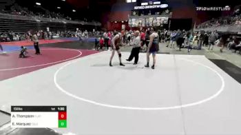 156 lbs Quarterfinal - Anders Thompson, Flathead Valley WC vs Esai Marquez, Colorado Bad Boys