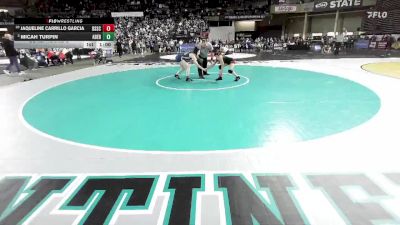 Girls 2A 105 lbs Cons. Round 2 - Micah Turpin, Aberdeen (Girls) vs Jaqueline Carrillo Garcia, Bellingham (Girls)