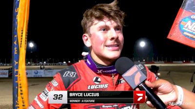 Bryce Lucius Reacts After Scoring First All Star Win To Open Ohio Sprint Speedweek