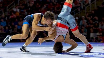 65 kg Champ. Round 1 - Joseph McKenna, Cowboy RTC/TMWC vs Real Woods, Cliff Keen Wrestling Club/TMWC