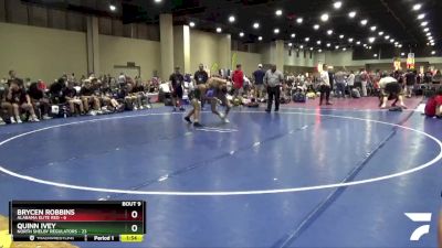 138 lbs Round 3 (6 Team) - Brycen Robbins, Alabama Elite Red vs Quinn Ivey, North Shelby Regulators