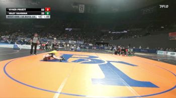 4A Boys 120 lbs 1st Place Match - Riley Vaughan, Sweet Home Boys vs Ryker Pruett, North Bend Boys