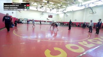 110 lbs Cons. Round 1 - Giselle Segura Diaz, Hemet vs Audrey Matthews, Vista Murrieta