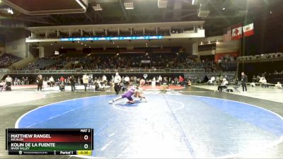 144 lbs 5th Place Match - Kolin De La Fuente, River Valley vs Matthew Rangel, Escalon