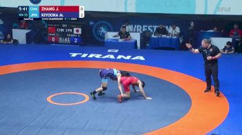 55 kg Finals 1-2 - Jin Zhang, China vs Moe Kiyooka, Japan