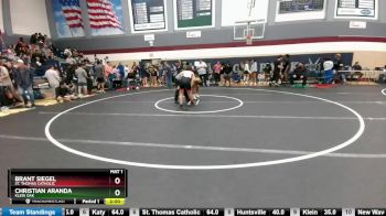 106 lbs Round 5 - Christian Aranda, Klein Oak vs Brant Siegel, St. Thomas Catholic