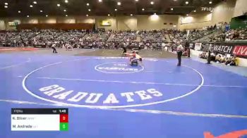 170 lbs Round Of 32 - Kaleb Oliver, Salem Elite Mat Club vs Miguel Andrade, LA FAMILIA NEW MEXICO