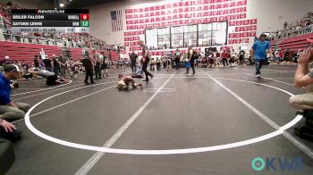 43 lbs Round Of 32 - Beckett Loftus, Carl Albert vs Elijah Curtis, Little Axe Takedown Club