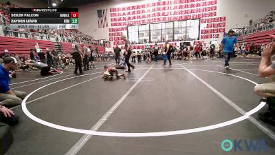 43 lbs Round Of 32 - Beckett Loftus, Carl Albert vs Elijah Curtis, Little Axe Takedown Club