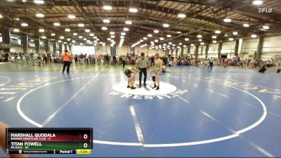 130 lbs Rd# 1 9:00am Friday - Titan Powell, PA Gold vs Marshall Quodala, Ranger Wrestling Club