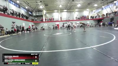 141 lbs Champ. Round 3 - Khyvon Grace, West Liberty vs Benjamin Hernandez, Mount Olive