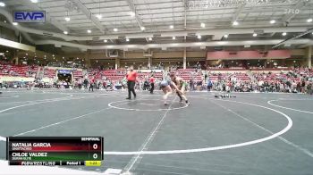 127 lbs Semifinal - Natalia Garcia, Unattached vs Chloe Valdez, Duran Elite