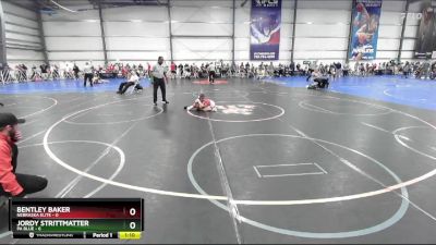 52 lbs Rd# 10- 4:00pm Saturday Final Pool - Bentley Baker, Nebraska Elite vs Jordy Strittmatter, PA Blue