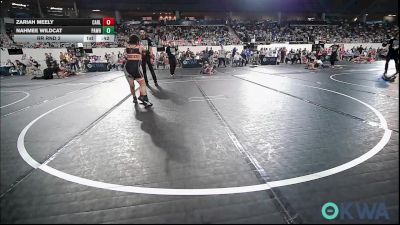 100 lbs Rr Rnd 2 - Zariah Meely, Carl Albert vs Nahmee Wildcat, Pawhuska