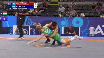 55 kg Repechage - Amirreza Tahmasbpourmarzouni, Iran vs Balint Kazinczy, Hungary